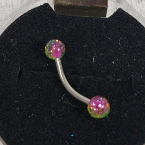 7 New Eyebrow + Lip Curved Barbell Piercing Rings - Picture 5 of 8